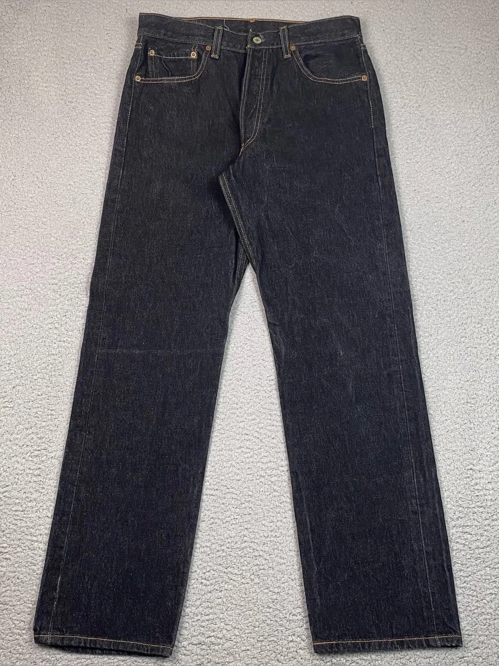 Levi's 501XX Jeans Men's Size 31x31 (Tag Reads 33x34) Dark Wash Denim Button Fly